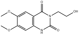 3-(2-Hydroxyethyl)-6,7-dimethoxyquinazoline-2,4(1H,3H)-dione Struktur