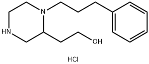 2-[1-(3-Phenylpropyl)-2-piperazinyl]ethanol dihydrochloride Struktur