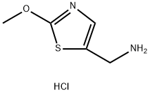 (2-甲氧基噻唑-5-基)甲胺盐酸盐 结构式