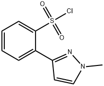 2-(1-Methyl-1H-pyrazol-3-yl)-benzenesulfonyl chloride,87488-81-1,结构式