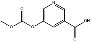 5-[(Methoxycarbonyl)oxy]nicotinic acid Structure