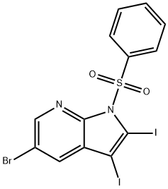 1299607-59-2 5-Bromo-2,3-diiodo-1-(phenylsulfonyl)-1H-pyrrolo[2,3-b]pyridine