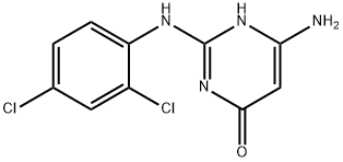 6-氨基-2-[(2,4-二氯苯基)氨基]嘧啶-4(3H)-酮,123375-88-2,结构式