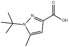 1-tert-Butyl-5-methyl-1H-pyrazole-3-carboxylic acid,376387-68-7,结构式