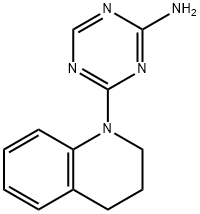 [4-(3,4-二氢-2H-喹啉-1-基)-S-三嗪-2-基]胺, 879615-87-9, 结构式