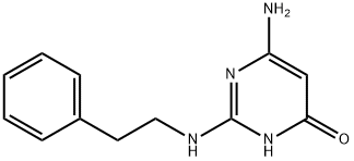 6-Amino-2-[(2-phenylethyl)amino]pyrimidin-4(3H)-one Structure