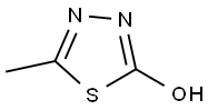 5-Methyl-1,3,4-thiadiazol-2-ol 结构式