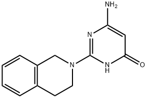6-氨基-2-(3,4-二氢-1H-异喹啉-2-基)-1H-嘧啶-4-酮,882399-24-8,结构式