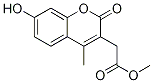 Methyl (7-hydroxy-4-methyl-2-oxo-2H-chromen-3-yl)-acetate Structure