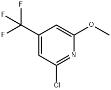 2-Chloro-6-methoxy-4-trifluoromethyl-pyridine Struktur
