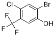 2-Bromo-4-chloro-5-(trifluoromethyl)benzenol,,结构式