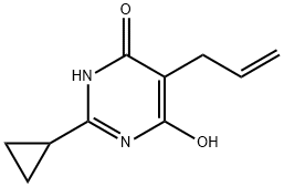 5-Allyl-2-cyclopropylpyrimidine-4,6-diol Structure