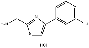 {[4-(3-Chlorophenyl)-1,3-thiazol-2-yl]-methyl}amine dihydrochloride Structure