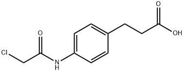 N-Chloroacetyl-4-aminophenylpropionic acid Structure