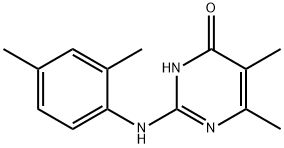 2-[(2,4-Dimethylphenyl)amino]-5,6-dimethylpyrimidin-4(3H)-one Struktur