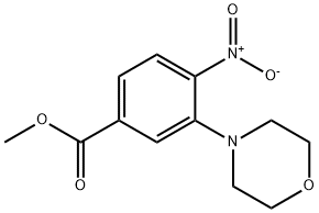 Methyl 3-(morpholin-4-yl)-4-nitrobenzoate 化学構造式