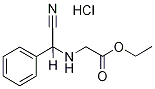 [(Cyano-phenyl-methyl)-amino]-acetic acid ethyl ester hydrochloride Structure