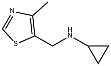 N-[(4-甲基-1,3-噻唑-5-基)甲基]环丙胺二盐酸盐, 921075-28-7, 结构式