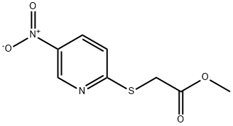 Methyl 2-[(5-nitro-2-pyridinyl)sulfanyl]acetate 结构式