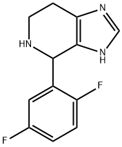 4-(2,5-二氟苯基)-4,5,6,7-四氢-3H-咪唑并[4,5-C]吡啶 结构式