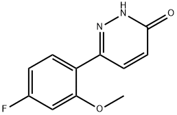 6-(4-氟-2-甲氧苯基)哒嗪-3(2H)-酮,1219577-78-2,结构式