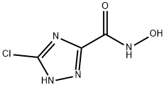 3-氯-N-羟基-1,2,4-1H-三氮唑-5-甲酰胺, 199292-14-3, 结构式