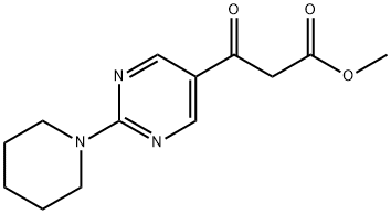 Methyl 3-oxo-3-(2-piperidin-1-ylpyrimidin-5-yl)-propanoate Structure
