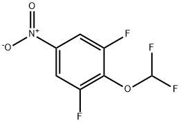 2-(二氟甲氧基)-1,3-二氟-5-硝基苯 结构式