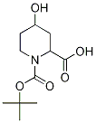 (S)-1-(tert-butoxycarbonyl)-4-hydroxypiperidine-2-carboxylic acid Structure