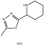 2-(5-Methyl-[1,3,4]oxadiazol-2-yl)-piperidine dihydrochloride Structure