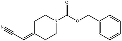 Benzyl 4-(cyanomethylidene)-piperidine-1-carboxylate,1357147-42-2,结构式