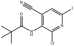 N-(2-Chloro-4-cyano-6-iodopyridin-3-yl)pivalamide Structure