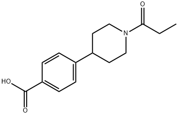 4-(1-Propionylpiperidin-4-yl)benzoic acid Structure