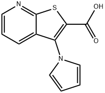 3-(1H-吡咯-1-基)噻吩并[2,3-B]吡啶-2-羧酸,1242874-27-6,结构式