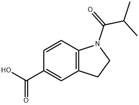 1-Isobutyrylindoline-5-carboxylic acid Structure