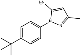 1-(4-叔丁基苯基)-5-氨基-3-甲基吡唑 结构式