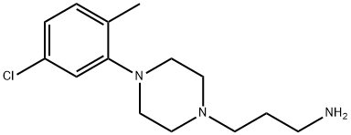 {3-[4-(5-Chloro-2-methylphenyl)-piperazin-1-yl]propyl}amine Structure