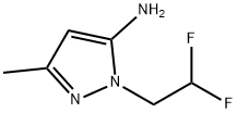 1-(2,2-Difluoroethyl)-3-methyl-1H-pyrazol-5-amine Struktur