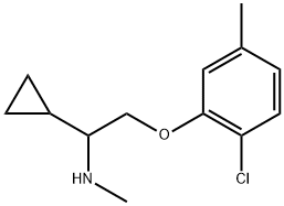 [2-(2-氯-5-甲基苯氧基)-1-环丙基乙基]甲胺,1379811-52-5,结构式