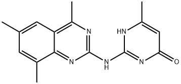 6-Methyl-2-[(4,6,8-trimethylquinazolin-2-yl)amino]pyrimidin-4(3H)-one|6-甲基-2-(4,6,8-三甲基-喹唑啉-2-基氨基)-嘧啶-4-醇