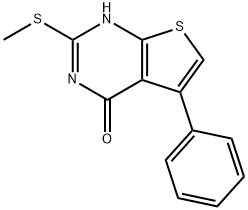 2-(甲巯基)-5-苯基-3H-噻吩并[3,2-E]嘧啶-4-酮, 448230-52-2, 结构式