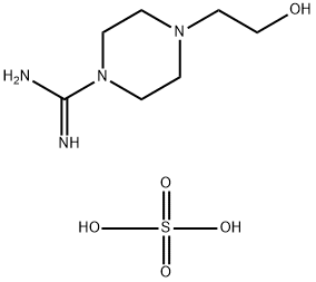 4-(2-Hydroxyethyl)piperazine-1-carboximidamide sulfate (salt) Structure