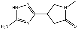 4-(3-Amino-1H-1,2,4-triazol-5-yl)-1-methylpyrrolidin-2-one Structure