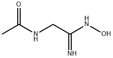 N-[(2E)-2-氨基-2-(羟基亚氨基)乙基]乙酰胺 结构式