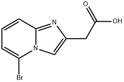 (5-Bromoimidazo[1,2-a]pyridin-2-yl)acetic acid Struktur