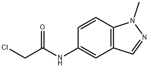 2-氯-N-(1-甲基-1H-吲唑-5-基)乙酰胺,1427460-62-5,结构式