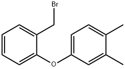 2-(Bromomethyl)phenyl 3,4-dimethylphenyl ether 结构式