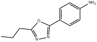 4-(5-丙基-1,3,4-噁二唑-2-基)苯胺, 1227954-86-0, 结构式