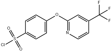 4-{[4-(Trifluoromethyl)pyridin-2-yl]oxy}benzenesulfonyl chloride Structure