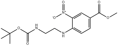Methyl 4-({2-[(tert-butoxycarbonyl)-amino]ethyl}amino)-3-nitrobenzoate Structure